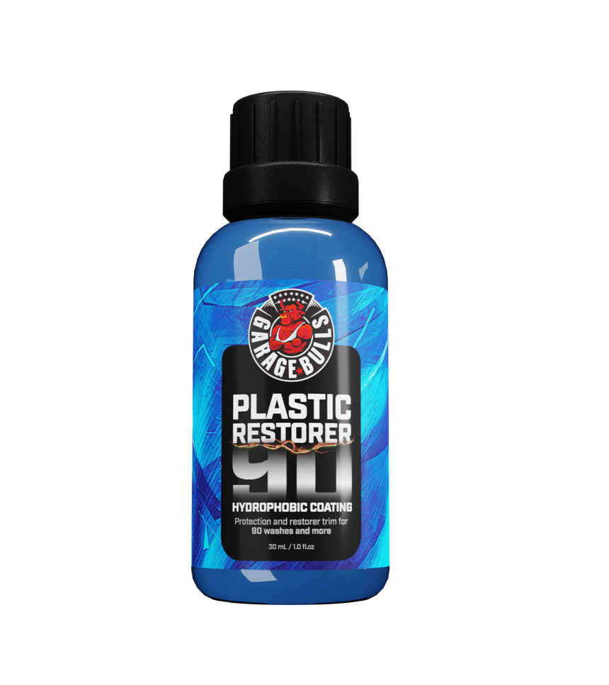 Plastic Restorer for Cars, Back to Black Plastic Restorer Ceramic Coating,  100 ML Plastic Restorer & Hydrophobic Trim Coating Prevents Cracking